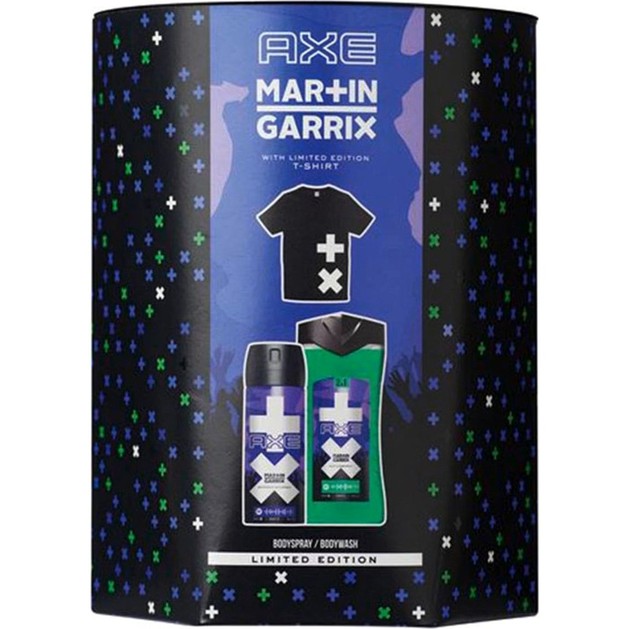 Axe Martin Garrix Limited Edition Set Ice Breaker Body & Hair Wash 250ml & Ice Breaker Body Spray 150ml & T-Shirt Axe Martin Garrix Limited Edition Set Ice Breaker Body & Hair Wash 250ml & Ice Breaker Body Spray 150ml & T-Shirt