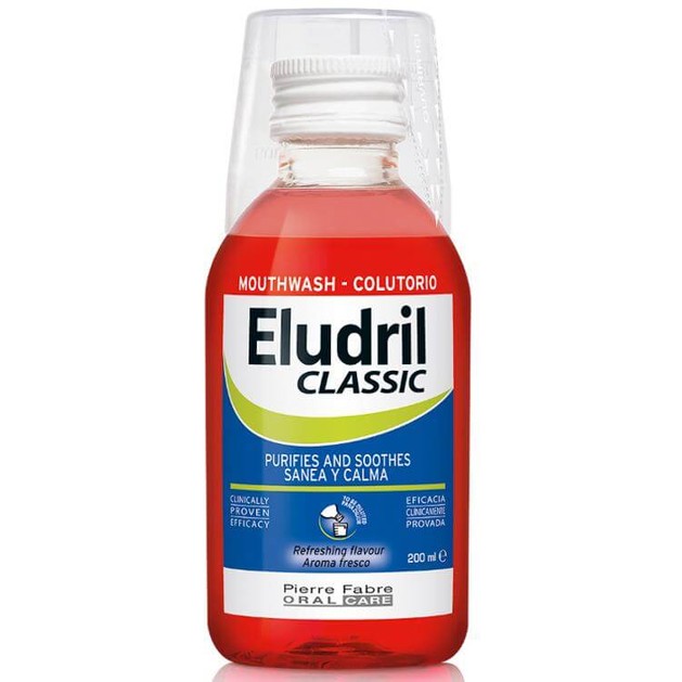 Eludril Classic Υγρό Διάλυμα για Στοματικές Πλύσεις, Εξυγιαντικό, Καταπραϋντικό Eludril Classic Υγρό Διάλυμα για Στοματικές Πλύσεις, Εξυγιαντικό, Καταπραϋντικό