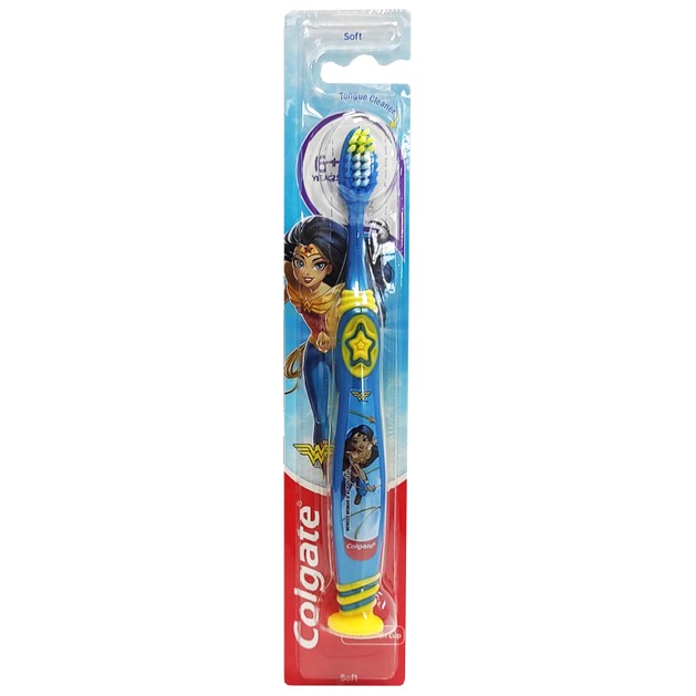 Colgate Wonder Woman Soft 6+ Years Οδοντόβουρτσα Μαλακή Σχεδιασμένη για τις Ανάγκες των Παιδιών 6 Χρονών και Άνω 1 Τεμάχιο Colgate Wonder Woman Soft 6+ Years Οδοντόβουρτσα Μαλακή Σχεδιασμένη για τις Ανάγκες των Παιδιών 6 Χρονών και Άνω 1 Τεμάχιο