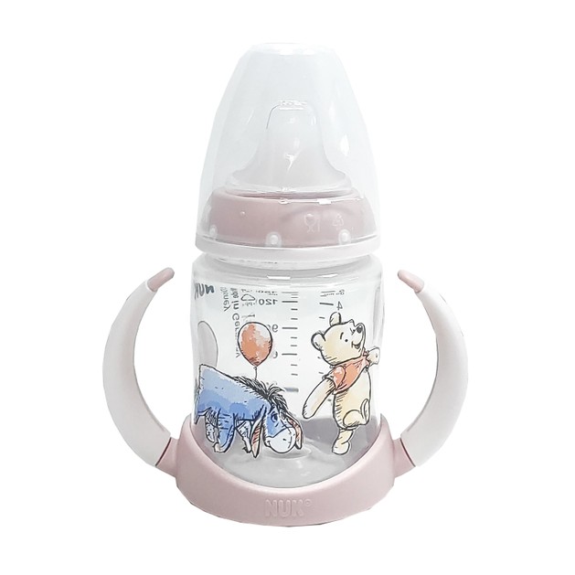 Nuk First Choice Disney Winnie the Pooh Μπιμπερό Εκπαίδευσης με Ρύγχος Σιλικόνης (6-18 Μηνών) 150ml Nuk First Choice Disney Winnie the Pooh Μπιμπερό Εκπαίδευσης με Ρύγχος Σιλικόνης (6-18 Μηνών) 150ml