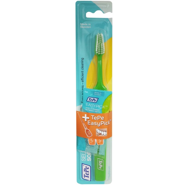 Tepe Promo Select Soft Green Toothbrush 1 Τεμάχιο & Δώρο Easy Pick 2 Τεμάχια Tepe Promo Select Soft Green Toothbrush 1 Τεμάχιο & Δώρο Easy Pick 2 Τεμάχια