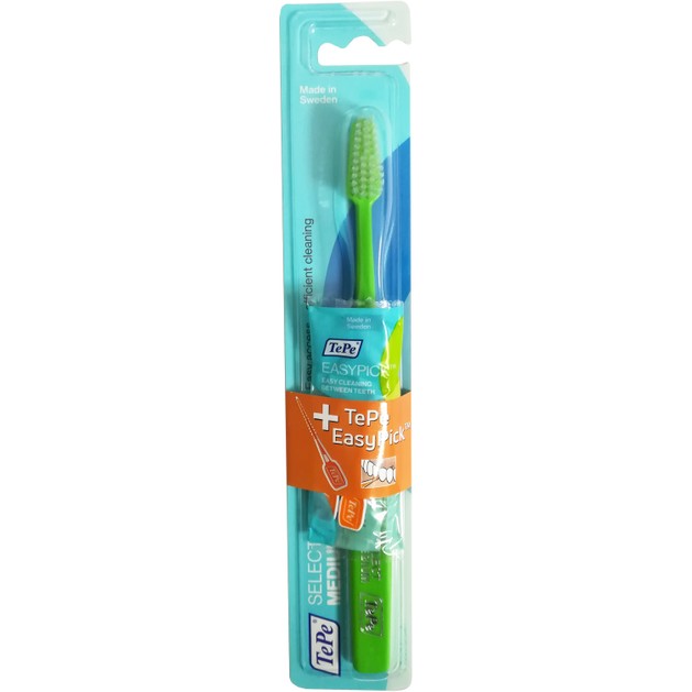 Tepe Promo Select Medium Green Toothbrush 1 Τεμάχιο & Δώρο Easy Pick 2 Τεμάχια Tepe Promo Select Medium Green Toothbrush 1 Τεμάχιο & Δώρο Easy Pick 2 Τεμάχια