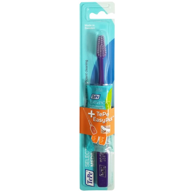 Tepe Promo Select Medium Purple Toothbrush 1 Τεμάχιο & Δώρο Easy Pick 2 Τεμάχια Tepe Promo Select Medium Purple Toothbrush 1 Τεμάχιο & Δώρο Easy Pick 2 Τεμάχια