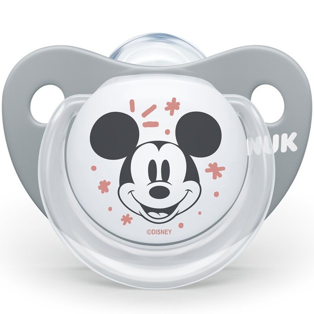 Nuk Trendline Disney Mickey Silicone 6-18 Μηνών 1 Τεμάχιο - Γκρι Nuk Trendline Disney Mickey Silicone 6-18 Μηνών 1 Τεμάχιο - Γκρι