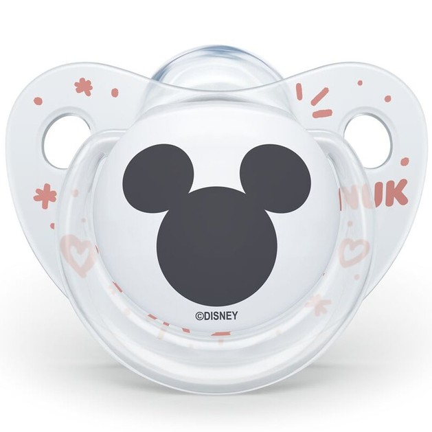 Nuk Trendline Disney Mickey Silicone 6-18 Μηνών 1 Τεμάχιο - Διάφανο Nuk Trendline Disney Mickey Silicone 6-18 Μηνών 1 Τεμάχιο - Διάφανο