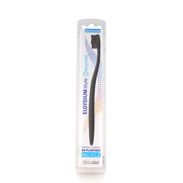 Elgydium Style Recycled Toothbrush Medium 1 Τεμάχιο - Μαύρο Elgydium Style Recycled Toothbrush Medium 1 Τεμάχιο - Μαύρο