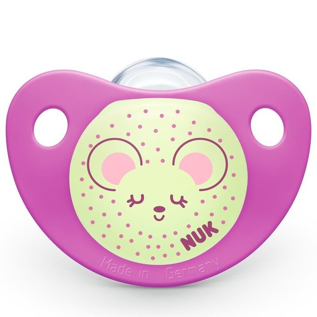 Nuk Trendline Night Silicone 0-6m 1 Τεμάχιο - Ροζ Nuk Trendline Night Silicone 0-6m 1 Τεμάχιο - Ροζ