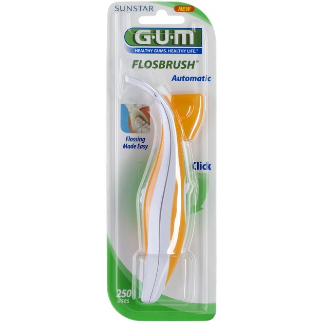 Gum Flosbrush Automatic Κερωμένο Οδοντικό Νήμα 250 Χρήσεις (847) Πορτοκαλί 1 Τεμάχιο Gum Flosbrush Automatic Κερωμένο Οδοντικό Νήμα 250 Χρήσεις (847) Πορτοκαλί 1 Τεμάχιο