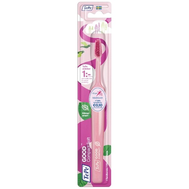 TePe Good Compact Soft Toothbrush Ροζ 1 Τεμάχιο TePe Good Compact Soft Toothbrush Ροζ 1 Τεμάχιο
