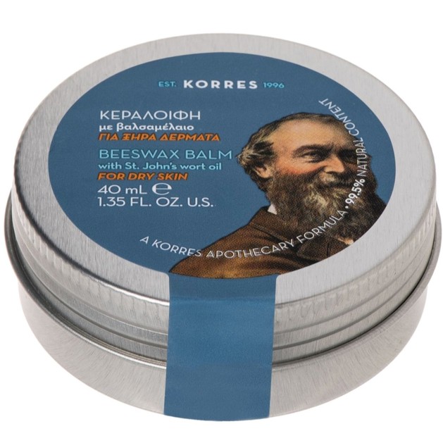 Korres Beeswax Balm with St John\'s Wort Oil Κεραλοιφή με Βαλσαμέλαιο για Ξηρά Δέρματα 40ml Korres Beeswax Balm with St John\'s Wort Oil Κεραλοιφή με Βαλσαμέλαιο για Ξηρά Δέρματα 40ml