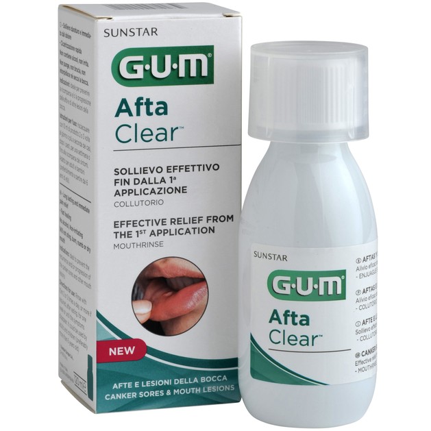 Gum Afta Clear Mouthrinse Στοματικό Διάλυμα για Άμεση Ανακούφιση Πόνου και Γρήγορης Επούλωσης 120ml Gum Afta Clear Mouthrinse Στοματικό Διάλυμα για Άμεση Ανακούφιση Πόνου και Γρήγορης Επούλωσης 120ml