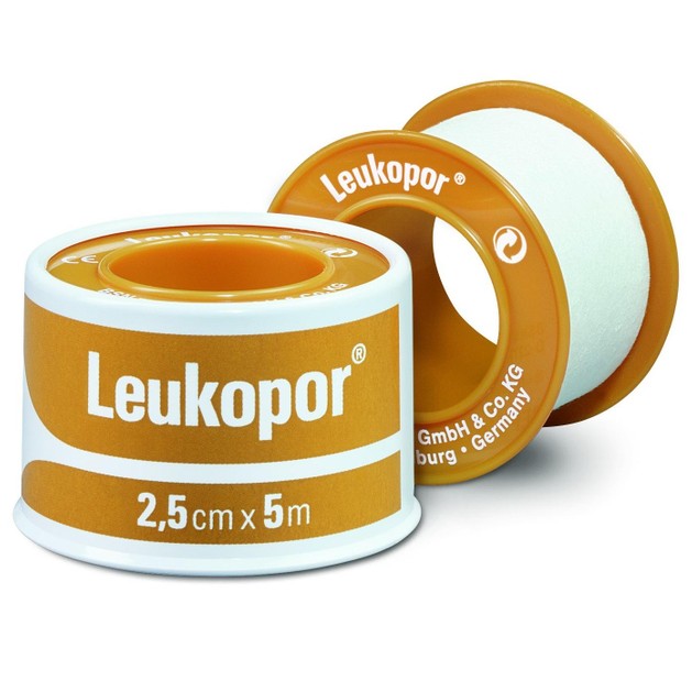 Leukopor Αυτοκόλλητη Υποαλλεργική Επιδεσμική Ταινία 2,5cm x 5m Leukopor Αυτοκόλλητη Υποαλλεργική Επιδεσμική Ταινία 2,5cm x 5m