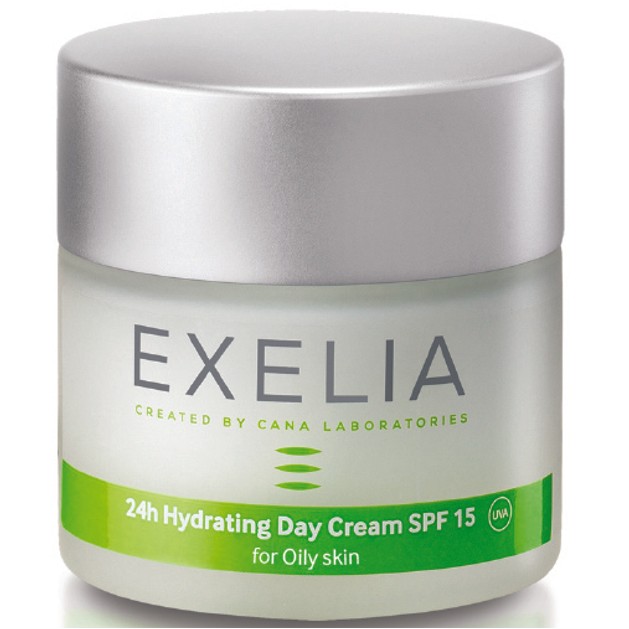 Exelia 24h Hydrating Day Cream Spf15 UVA for Oily Skin 24η Ενυδατική Κρέμα Προσώπου για Λιπαρές Επιδερμίδες 50ml Exelia 24h Hydrating Day Cream Spf15 UVA for Oily Skin 24η Ενυδατική Κρέμα Προσώπου για Λιπαρές Επιδερμίδες 50ml