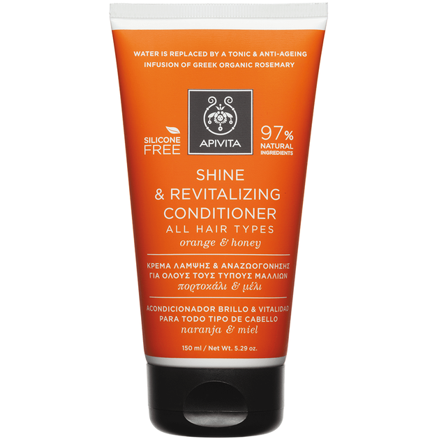 Apivita Shine & Revitalizing Conditioner For All Hair Types With Orange & Honey 150ml Apivita Shine & Revitalizing Conditioner For All Hair Types With Orange & Honey 150ml