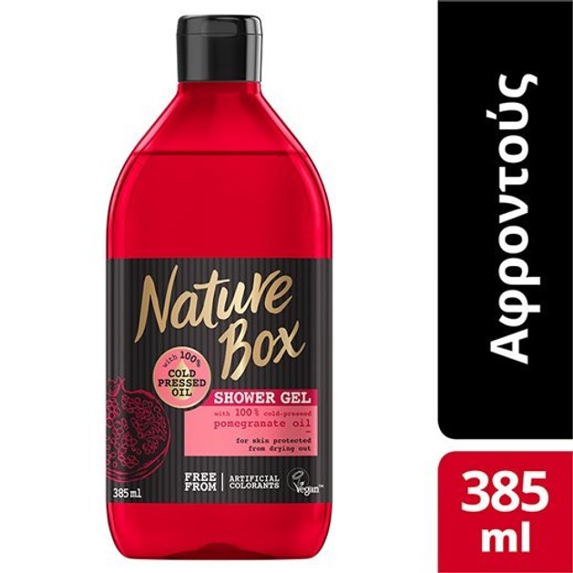 Nature Box Shower Gel Pomegranate Αφροντούς με Ρόδι 385ml Nature Box Shower Gel Pomegranate Αφροντούς με Ρόδι 385ml