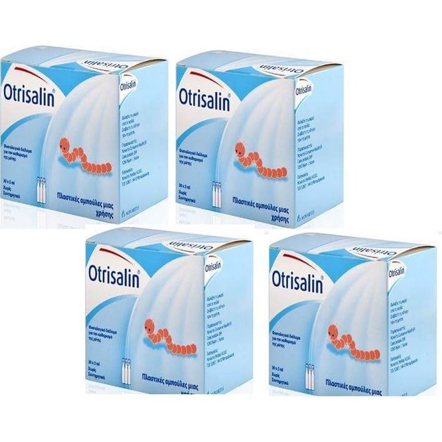 4 x Otrisalin Πλαστικές Αμπούλες 30x5 Καθαρισμός Μύτης 4 x Otrisalin Πλαστικές Αμπούλες 30x5 Καθαρισμός Μύτης