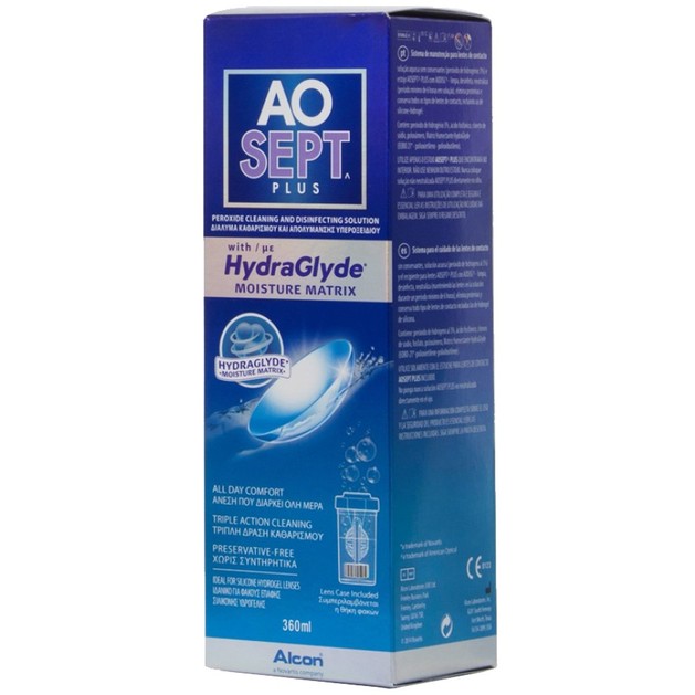 Alcon Ao Sept Plus with HydraGlyde Moisture Matrix 360ml Alcon Ao Sept Plus with HydraGlyde Moisture Matrix 360ml