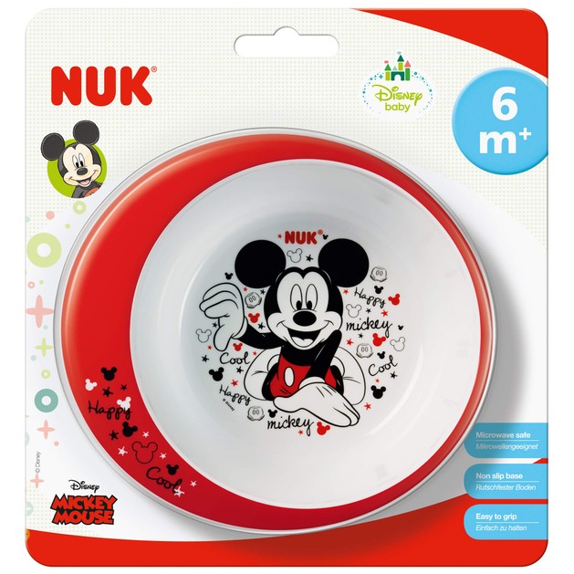 Nuk Disney Mickey Μπολ Εκπαίδευσης Φαγητού 6m+ 1τμχ Nuk Disney Mickey Μπολ Εκπαίδευσης Φαγητού 6m+ 1τμχ