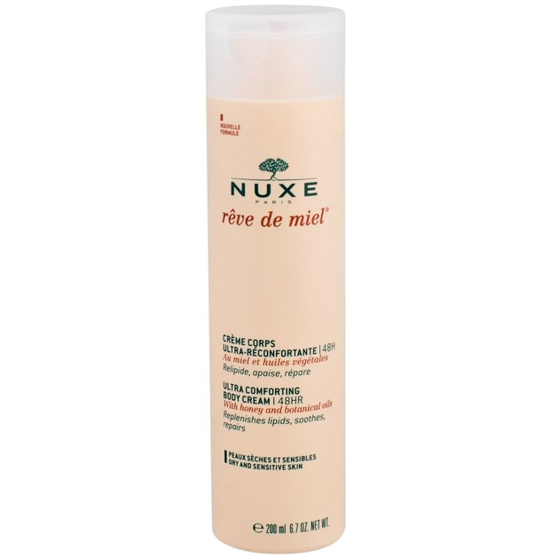 Nuxe Rêve de Miel Ultra-Comforting Body Cream 48h Κρέμα Σώματος με Μέλι & Φυτικά Έλαια για Αίσθηση Άνεσης 200ml