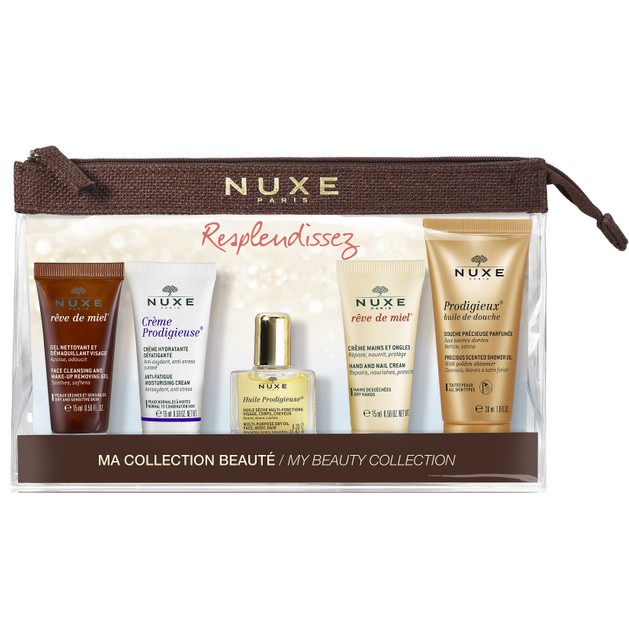 Nuxe Travel Kit Reve De Miel Gel 15ml,Prodigieuse Creme 15ml,Huile Prodigieuse 10ml,Reve De Miel Hand-Nail 15ml,Shower Oil 30ml Nuxe Travel Kit Reve De Miel Gel 15ml,Prodigieuse Creme 15ml,Huile Prodigieuse 10ml,Reve De Miel Hand-Nail 15ml,Shower Oil 30ml