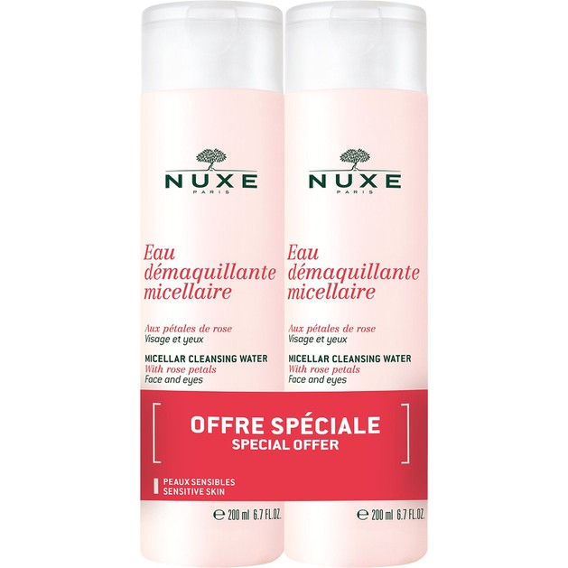 Nuxe Eau Demaquillante Micellaire Καθαριστικό Διάλυμα για Πρόσωπο Μάτια & Χείλη 200ml 1+1Δώρο Nuxe Eau Demaquillante Micellaire Καθαριστικό Διάλυμα για Πρόσωπο Μάτια & Χείλη 200ml 1+1Δώρο