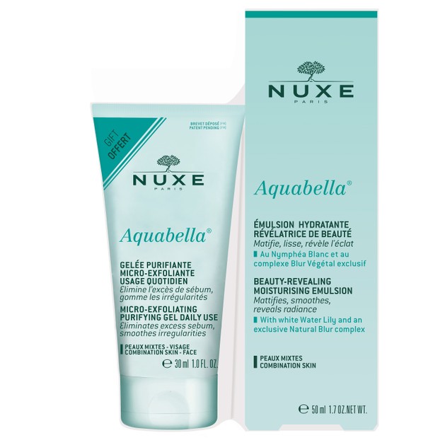 Nuxe Promo Aquabella Beauty Revealing Moisturising Emulsion 50ml & Δώρο Aquabella Micro-Exfoliating Purifying Gel Daily Use 30ml Nuxe Promo Aquabella Beauty Revealing Moisturising Emulsion 50ml & Δώρο Aquabella Micro-Exfoliating Purifying Gel Daily Use 30ml