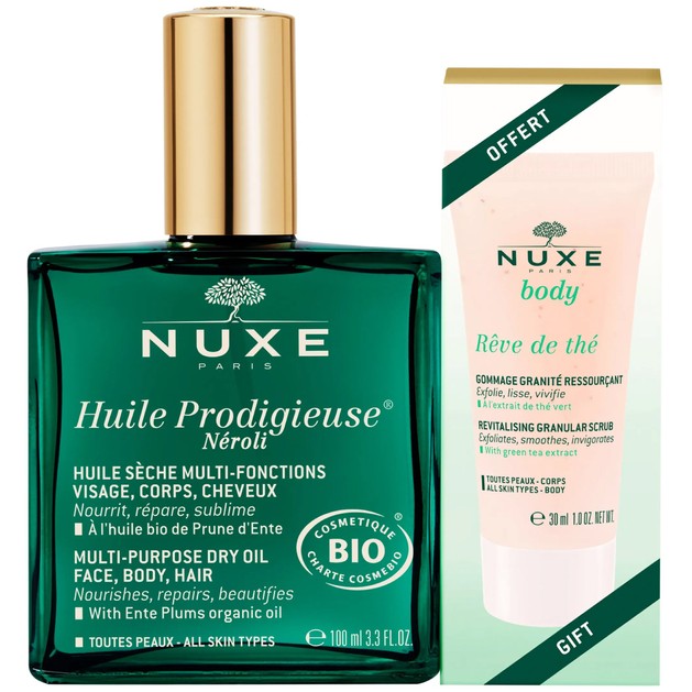 Nuxe Πακέτο Προσφοράς Huile Prodigieuse Neroli Multi-Purpose Face, Body & Hair Dry Oil 100ml & Δώρο Body Reve de The Revitalising Granular Scrub 150ml Nuxe Πακέτο Προσφοράς Huile Prodigieuse Neroli Multi-Purpose Face, Body & Hair Dry Oil 100ml & Δώρο Body Reve de The Revitalising Granular Scrub 150ml