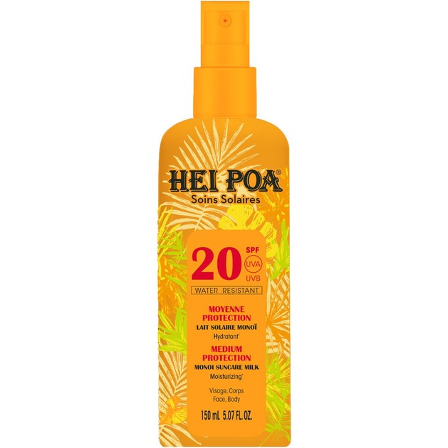 Hei Poa Soins Solaires Monoi Suncare Milk Spf20, 150ml Hei Poa Soins Solaires Monoi Suncare Milk Spf20, 150ml