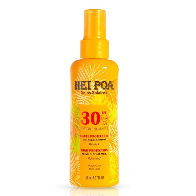 Hei Poa Soins Solaires Lait De Monoi Tiare Spf30, 150ml Hei Poa Soins Solaires Lait De Monoi Tiare Spf30, 150ml