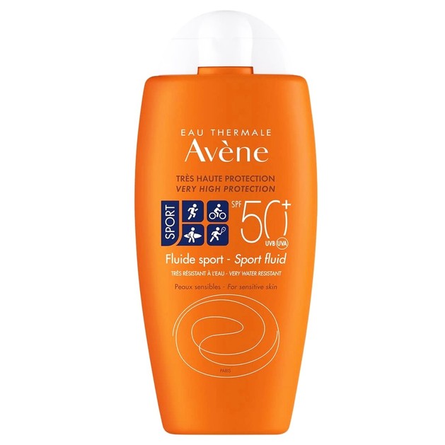 Avene Fluide Sport Spf50+ Αντηλιακή Κρέμα Προσώπου Σώματος Πολύ Υψηλής Προστασίας Ειδικά Σχεδιασμένη για Αθλητές 100ml Avene Fluide Sport Spf50+ Αντηλιακή Κρέμα Προσώπου Σώματος Πολύ Υψηλής Προστασίας Ειδικά Σχεδιασμένη για Αθλητές 100ml