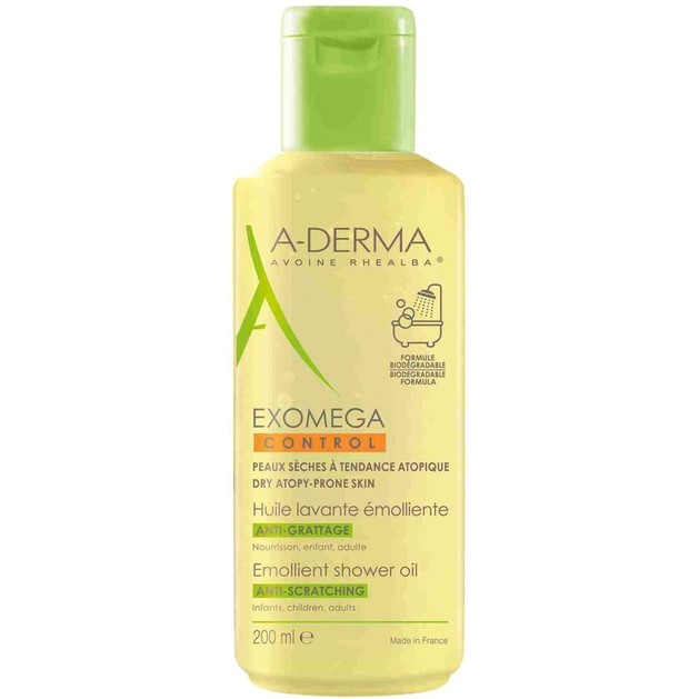 Exomega Control Huile Nettoyante 200ml - A-derma Exomega Control Huile Nettoyante 200ml - A-derma