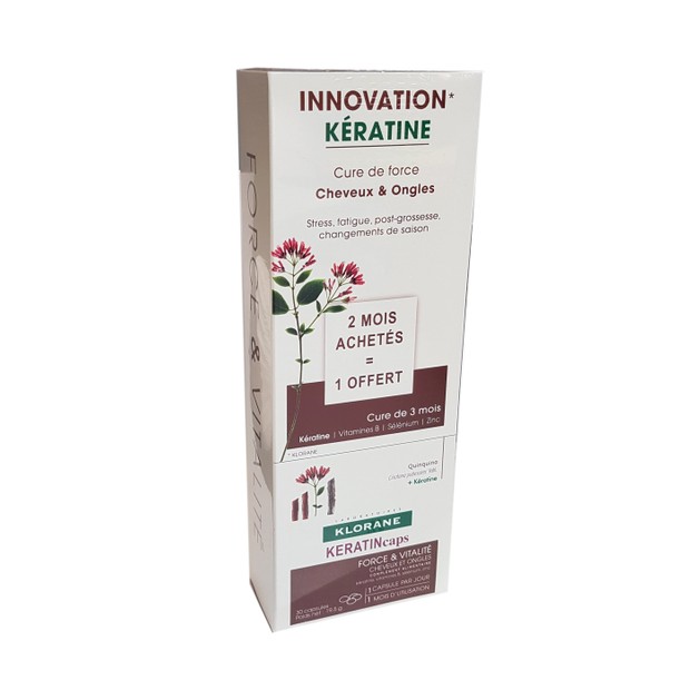 Klorane Keratin Συμπλήρωμα Διατροφής για τα Μαλλία 3x30caps Klorane Keratin Συμπλήρωμα Διατροφής για τα Μαλλία 3x30caps