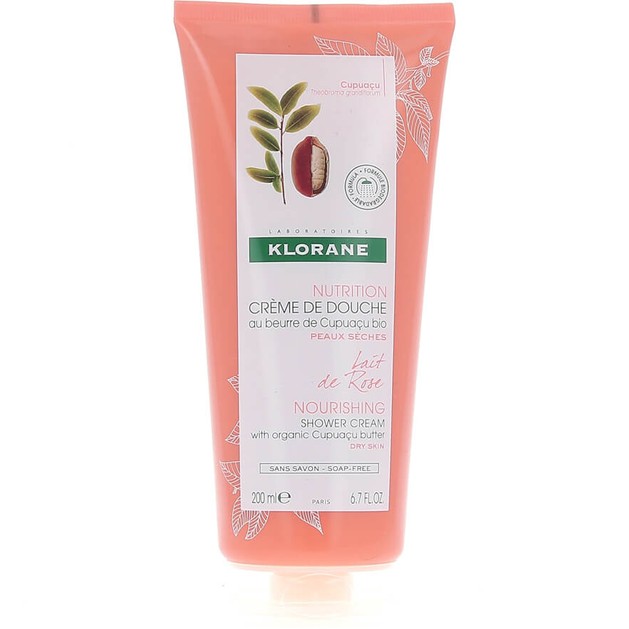 Klorane Nourishing Shower Gel with Organic Cupuacu Butter & Rose Milk Απαλό Αφρόλουτρο με Άρωμα Ρόδου 200ml Klorane Nourishing Shower Gel with Organic Cupuacu Butter & Rose Milk Απαλό Αφρόλουτρο με Άρωμα Ρόδου 200ml