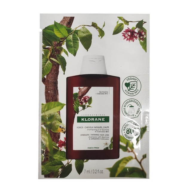 Δείγμα Klorane Shampooing a la Quinine & Edelweiss Bio 7ml Δείγμα Klorane Shampooing a la Quinine & Edelweiss Bio 7ml