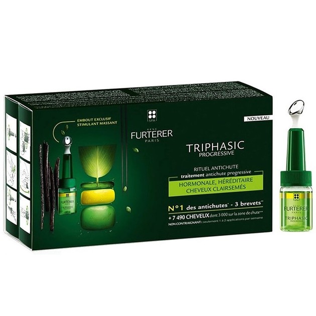 Rene Furterer Triphasic Progressive Anti-Hair Loss Ritual 8 ampoules x 5,5ml Rene Furterer Triphasic Progressive Anti-Hair Loss Ritual 8 ampoules x 5,5ml
