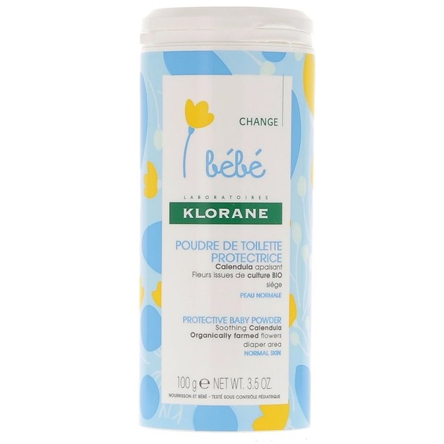Klorane Bebe Protective Baby Powder Προστατευτική Πούδρα της Μηρογεννητικής Περιοχής με Καταπραϋντική Καλέντουλα 100gr Klorane Bebe Protective Baby Powder Προστατευτική Πούδρα της Μηρογεννητικής Περιοχής με Καταπραϋντική Καλέντουλα 100gr
