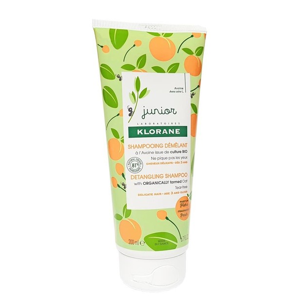 Klorane Junior Detangling Shampoo with Peach Fragrance Απαλό Προστατευτικό Παιδικό Σαμπουάν με Αρωμα Ροδάκινο 200ml Klorane Junior Detangling Shampoo with Peach Fragrance Απαλό Προστατευτικό Παιδικό Σαμπουάν με Αρωμα Ροδάκινο 200ml