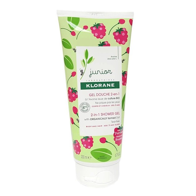 Klorane Junior 2 in 1 Shower Gel Pear Παιδικό Αφρόλουτρο για Σώμα και Μαλλιά με Άρωμα Raspberry 200ml Klorane Junior 2 in 1 Shower Gel Pear Παιδικό Αφρόλουτρο για Σώμα και Μαλλιά με Άρωμα Raspberry 200ml
