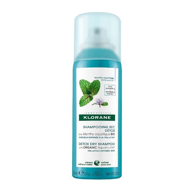 Klorane Shampooing Sec Detox With Organic Aquatic Mint Ειδικά Σχεδιασμένο για Μαλλιά Εκτεθειμένα Σε Ρύπανση 50ml Klorane Shampooing Sec Detox With Organic Aquatic Mint Ειδικά Σχεδιασμένο για Μαλλιά Εκτεθειμένα Σε Ρύπανση 50ml