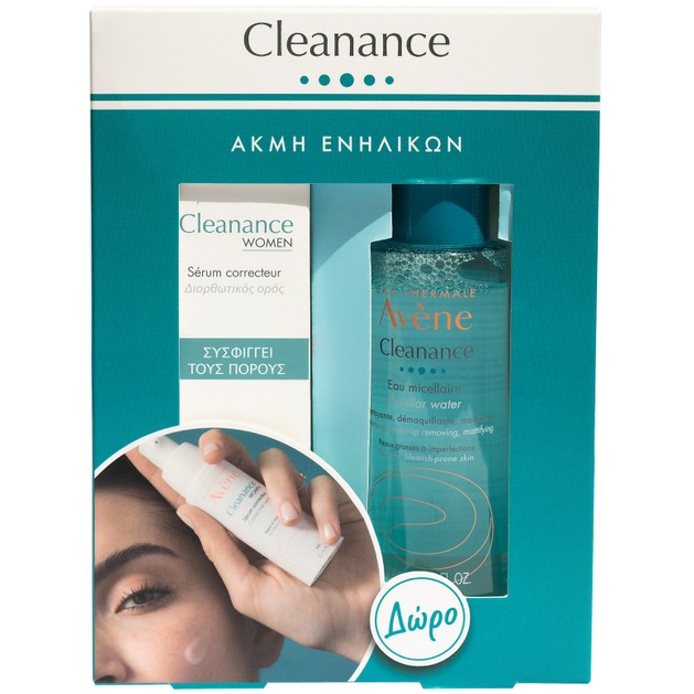 Avene Πακέτο Προσφοράς Cleanance Women Serum Correcteur 30ml & Δώρο Cleanance Eau Micellar Water 100ml Avene Πακέτο Προσφοράς Cleanance Women Serum Correcteur 30ml & Δώρο Cleanance Eau Micellar Water 100ml