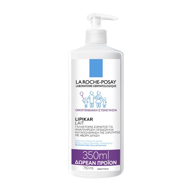 La Roche-Posay Lipikar Lait Γαλάκτωμα Σώματος Εμπλουτισμένο με Λιπίδια Κατά της Ξηρότητας 750ml La Roche-Posay Lipikar Lait Γαλάκτωμα Σώματος Εμπλουτισμένο με Λιπίδια Κατά της Ξηρότητας 750ml