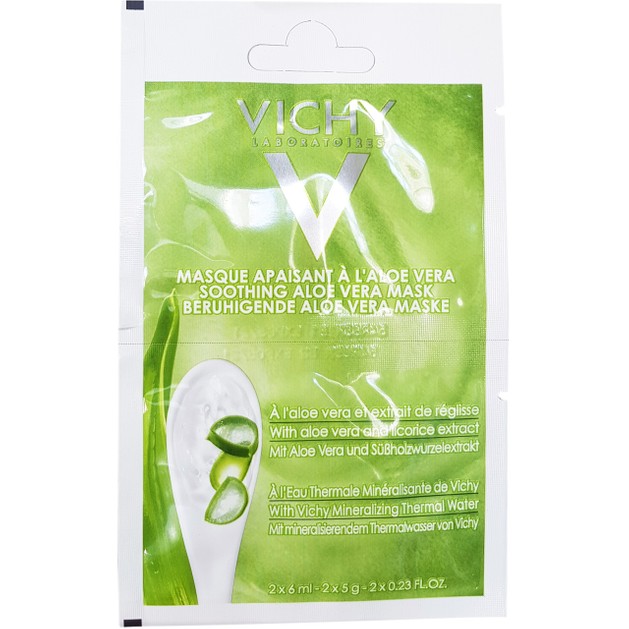 Vichy Soothing Aloe Vera Mask Μάσκα με Aloe Vera για Καταπράϋνση 2x6ml Vichy Soothing Aloe Vera Mask Μάσκα με Aloe Vera για Καταπράϋνση 2x6ml