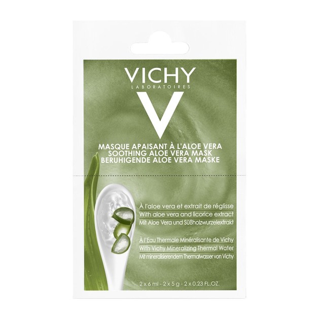 Vichy Soothing Aloe Vera Mask Μάσκα με Aloe Vera για Καταπράϋνση 2x6ml Vichy Soothing Aloe Vera Mask Μάσκα με Aloe Vera για Καταπράϋνση 2x6ml