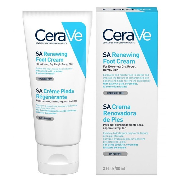 CeraVe SA Renewing Foot Cream Αναπλαστική Κρέμα Ποδιών για Πολύ Ξηρό, Τραχύ, Σκασμένο Δέρμα 88ml CeraVe SA Renewing Foot Cream Αναπλαστική Κρέμα Ποδιών για Πολύ Ξηρό, Τραχύ, Σκασμένο Δέρμα 88ml