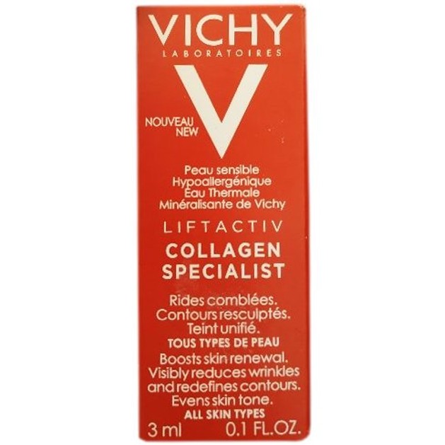 Δείγμα Vichy Liftactiv Specialist Collagen Κρέμα Ημέρας Προσώπου,Επανόρθωση των Βαθιών & Κάθετων Ρυτίδων της Επιδερμίδας 3ml Δείγμα Vichy Liftactiv Specialist Collagen Κρέμα Ημέρας Προσώπου,Επανόρθωση των Βαθιών & Κάθετων Ρυτίδων της Επιδερμίδας 3ml