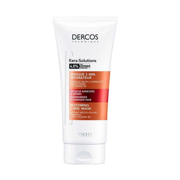 Vichy Dercos Kera-Solutions Restoring 2 min Mask Επανορθωτική Μάσκα για Ταλαιπωρημένα Μαλλιά 200ml Vichy Dercos Kera-Solutions Restoring 2 min Mask Επανορθωτική Μάσκα για Ταλαιπωρημένα Μαλλιά 200ml