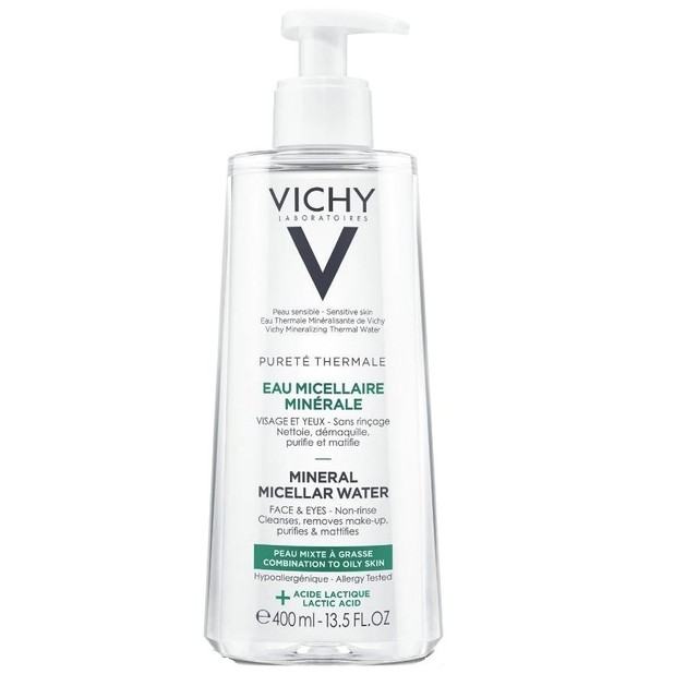 Vichy Purete Thermale Mineral Micellar Water για Μικτή - Λιπαρή Επιδερμίδα 400ml Vichy Purete Thermale Mineral Micellar Water για Μικτή - Λιπαρή Επιδερμίδα 400ml