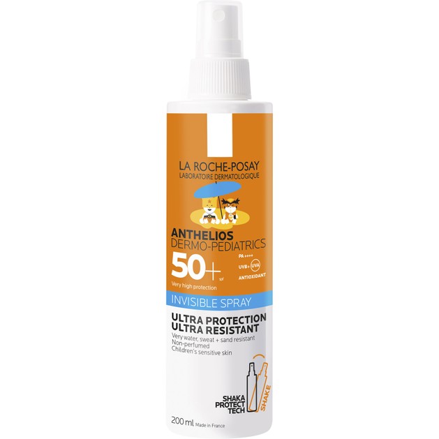 La Roche-Posay Anthelios Dermo-Pediatrics Invisible Spf50+ Shaka Παιδικό Αντηλιακό Spray Πολύ Υψηλής Προστασίας 200ml La Roche-Posay Anthelios Dermo-Pediatrics Invisible Spf50+ Shaka Παιδικό Αντηλιακό Spray Πολύ Υψηλής Προστασίας 200ml