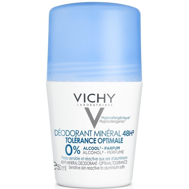 Vichy Deodorant Mineral 48h Tolerance Optimale Roll On Χωρίς Άρωμα για Ευαίσθητη & Αντιδραστική Επιδερμίδα 50ml Vichy Deodorant Mineral 48h Tolerance Optimale Roll On Χωρίς Άρωμα για Ευαίσθητη & Αντιδραστική Επιδερμίδα 50ml