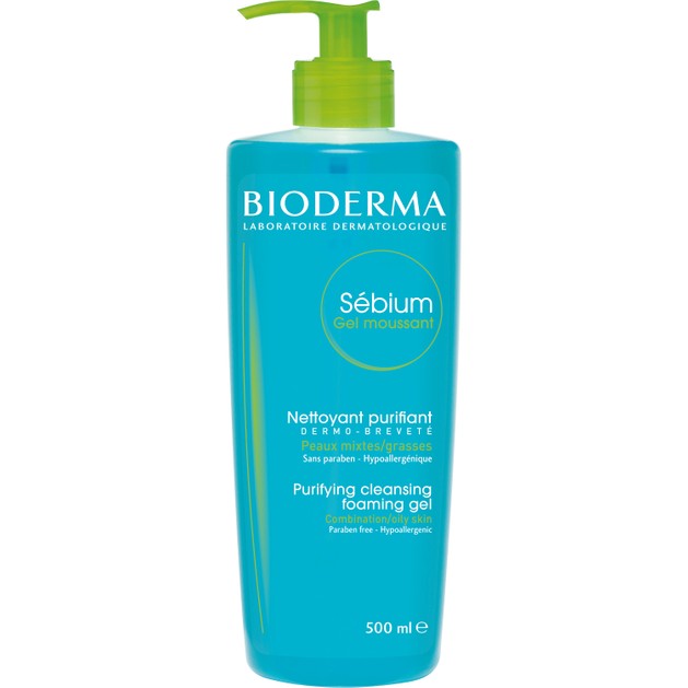 Bioderma Sebium Gel Moussant Απαλό Αφρίζον Τζελ Καθαρισμού για Μικτές & Λιπαρές Επιδερμίδες 500ml Bioderma Sebium Gel Moussant Απαλό Αφρίζον Τζελ Καθαρισμού για Μικτές & Λιπαρές Επιδερμίδες 500ml
